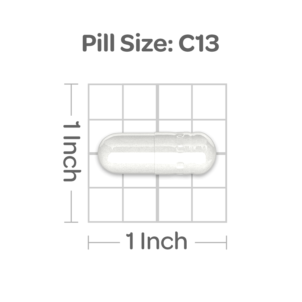 Vitamin B-100 Complex 100 Rapid Release Capsules - pill size