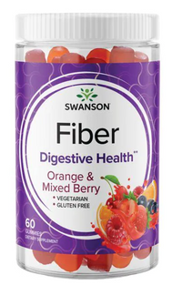 Thumbnail for Swanson Fiber 5000 mg 60 gummies Orange & Mixed Berry.